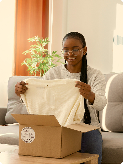 Vendor packing parcel